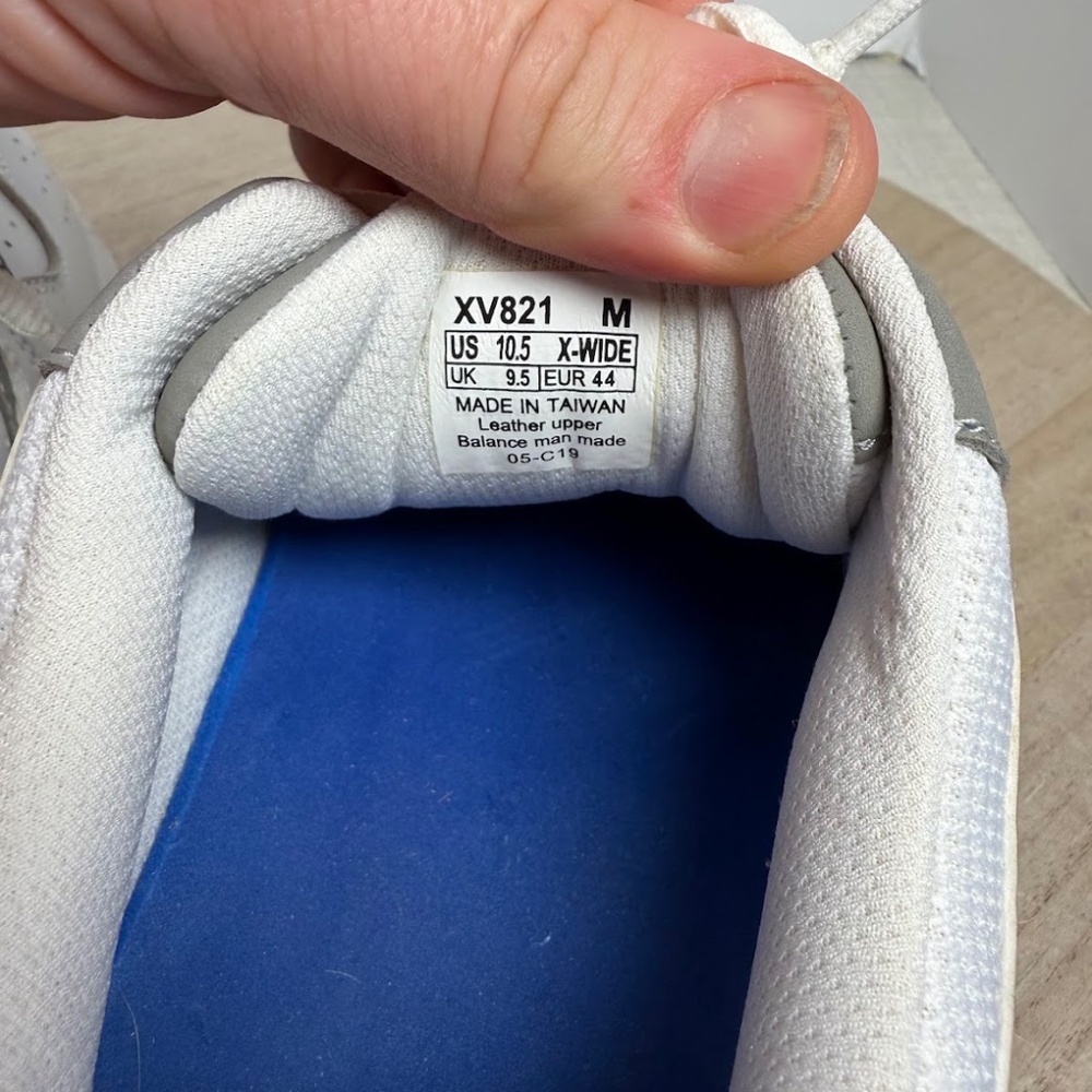 Apex Men’s Walking Shoes US 10.5 X-Wide White Gray NWOT Comfort - Picture 6 of 7